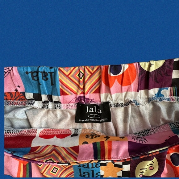 The Original Discontinued Dressed in LaLa 
Signature Print Pleated Wide Leg Pant - Picture 5 of 12